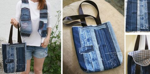 классные сумки из старых джинс своими руками